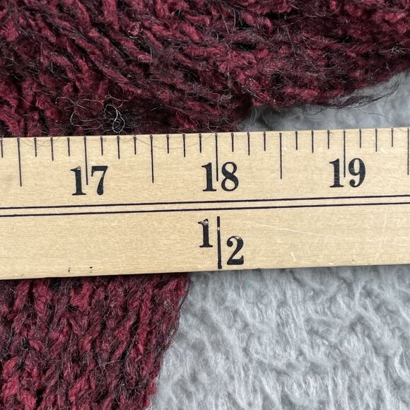 Free People Long Cardigan Sweater Womens Medium Red Mohair Blend - Picture 5 of 7